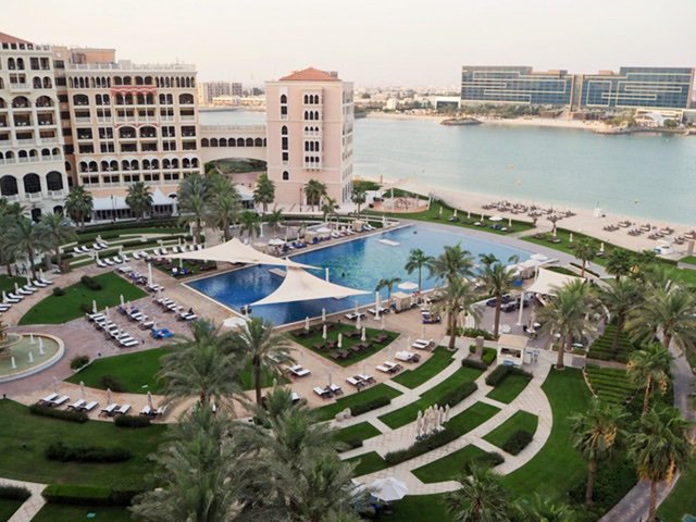 View of the Ritz Carlton in Doha