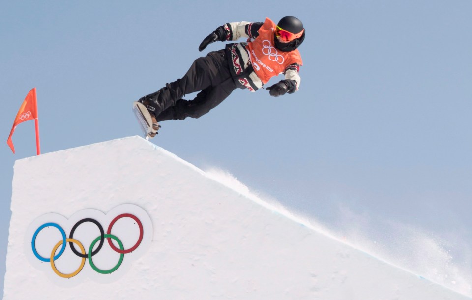 Canadian freestyle snowboarder Mark McMorris flies through the air