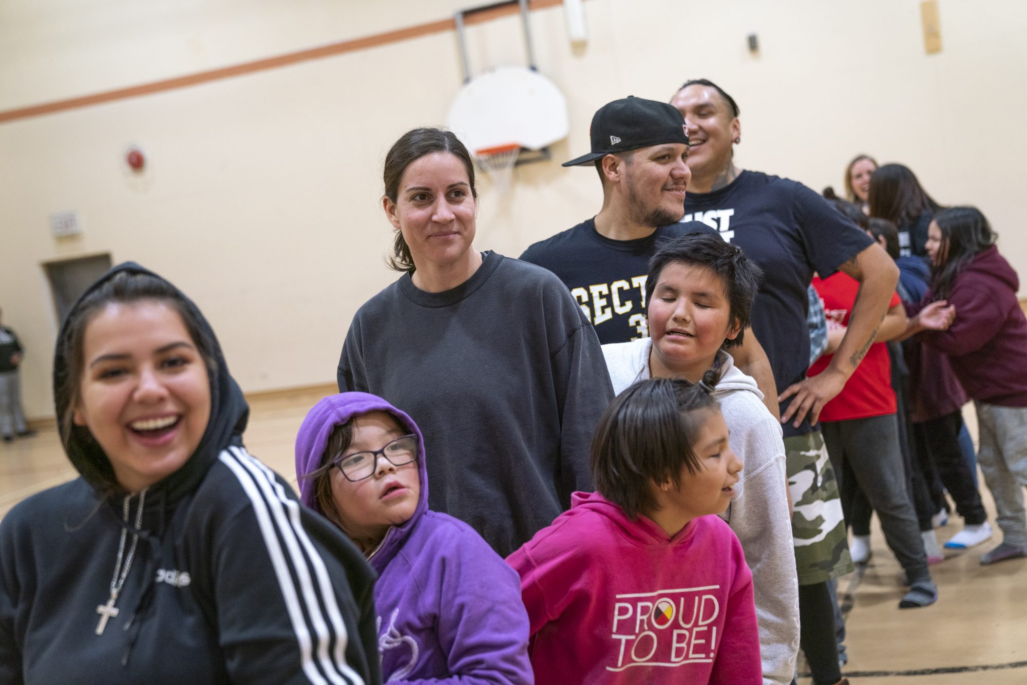 Mary Spencer and Indigenous youth from Big Trout Lake