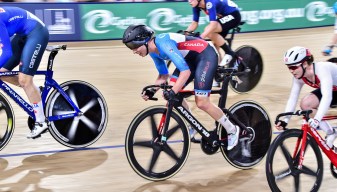 Allison Beveridge competes at UCI Track Cycling World Cup in Brisbane Australia on Sunday December 15, 2019. Photo by: Guy Swarbrick.
