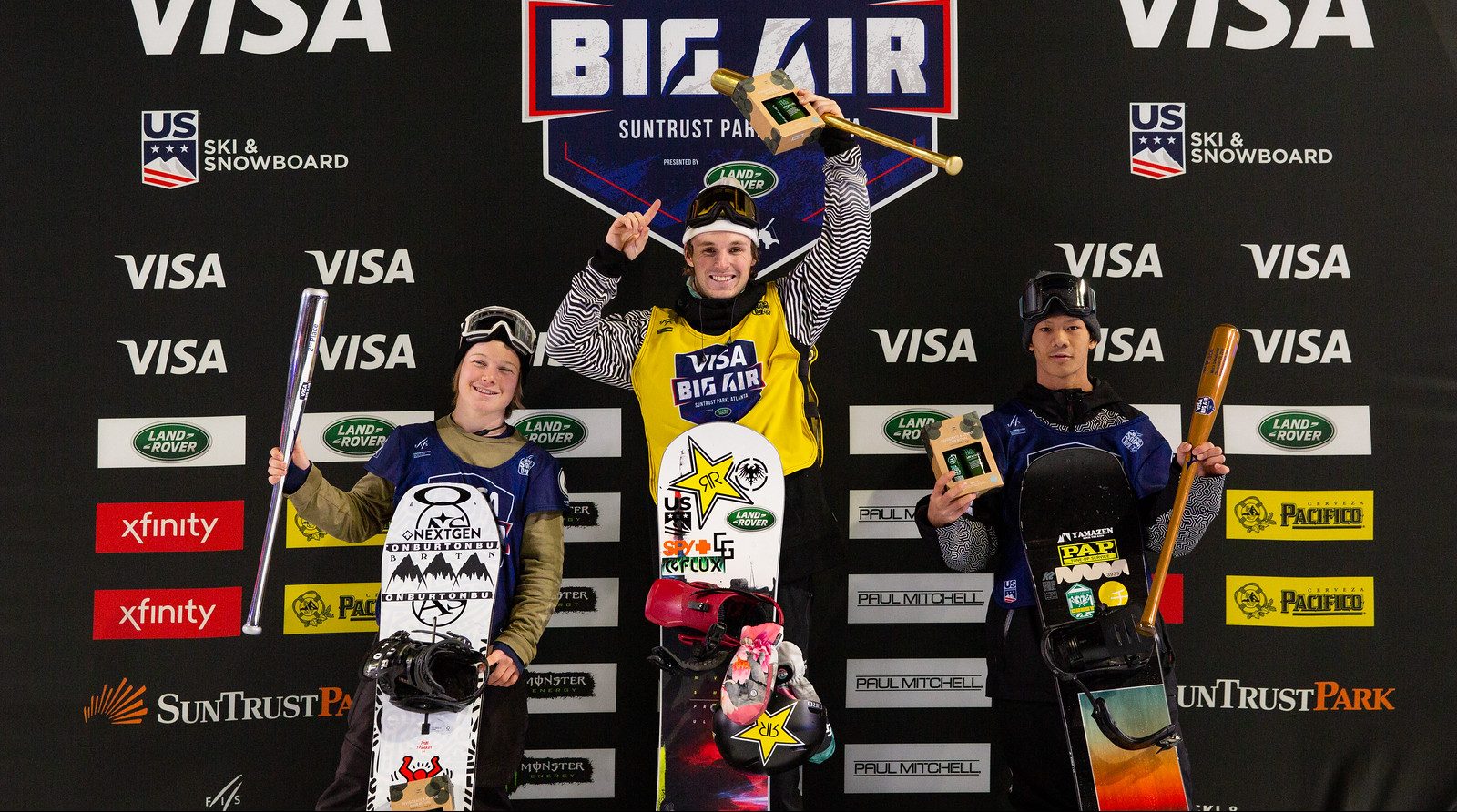 Snowboard Finals 2019 Visa Big Air presented by Land Rover at SunTrust Park, Atlantar on December 20th, 2019. Team Canada's Nicolas Laframboise took home silver. Photo: U.S. Ski & Snowboard.