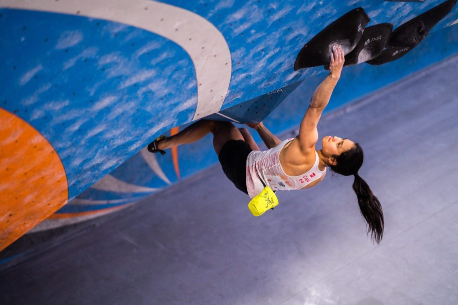 Alannah Yip climbs her way to victory at the 2020 IFSC Pan American Championships in Los Angeles.