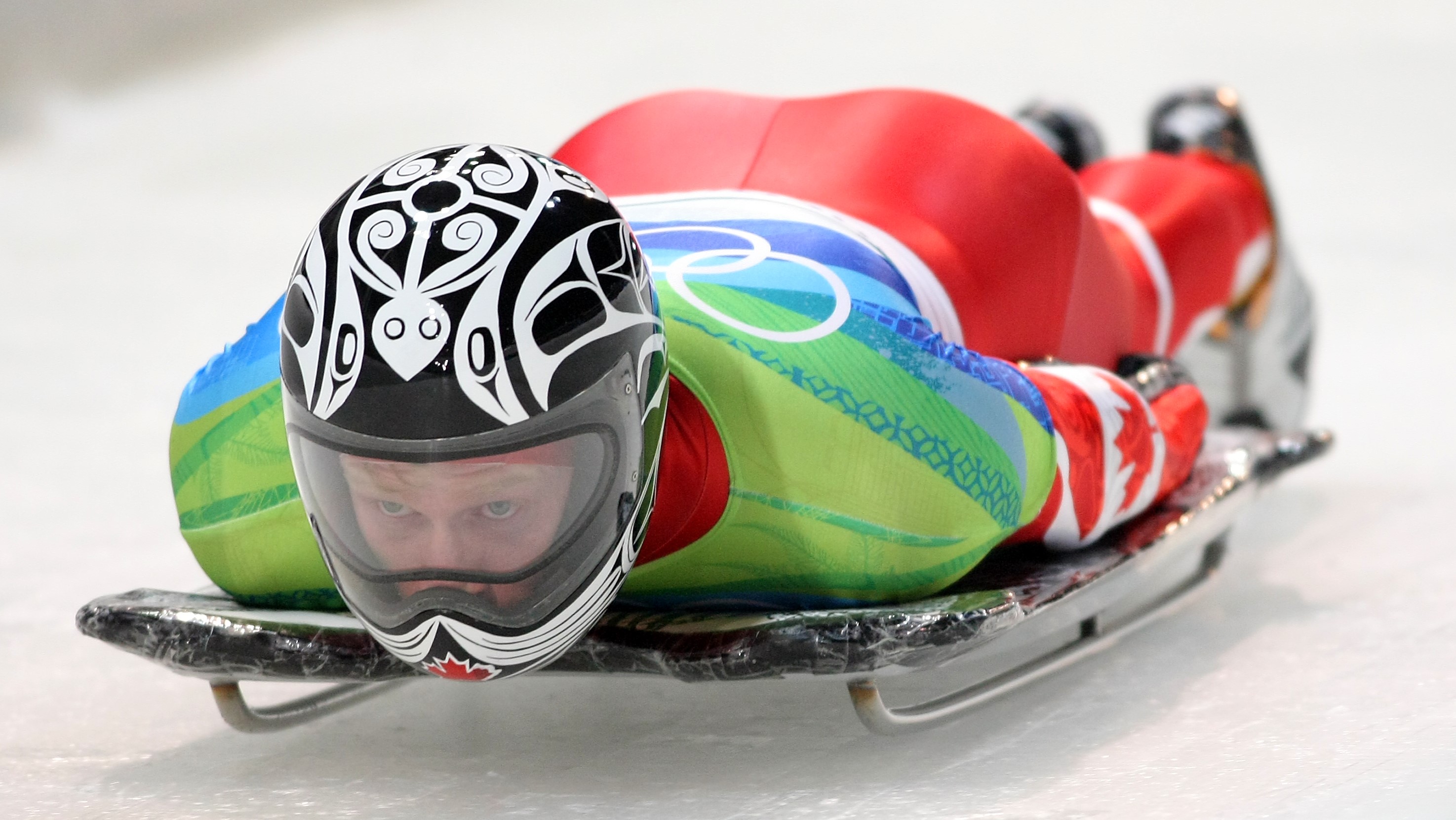 Jon Montgomery slides down the track