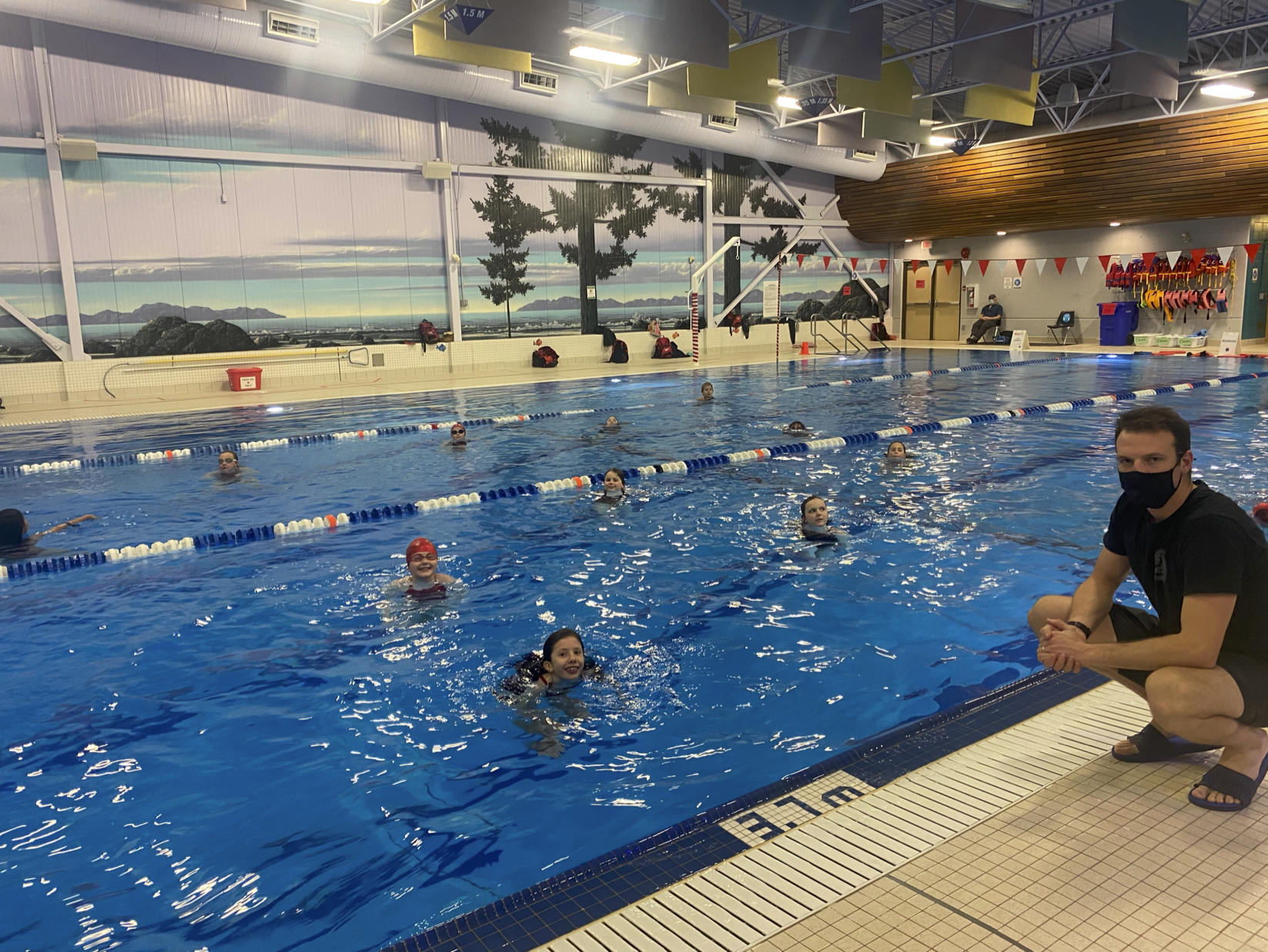 Swimmers in the water