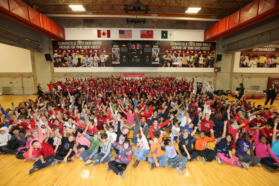 Students and Team Canada Olympians