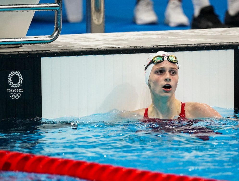 Summer McIntosh competes in the Women's 200m Freestyle 