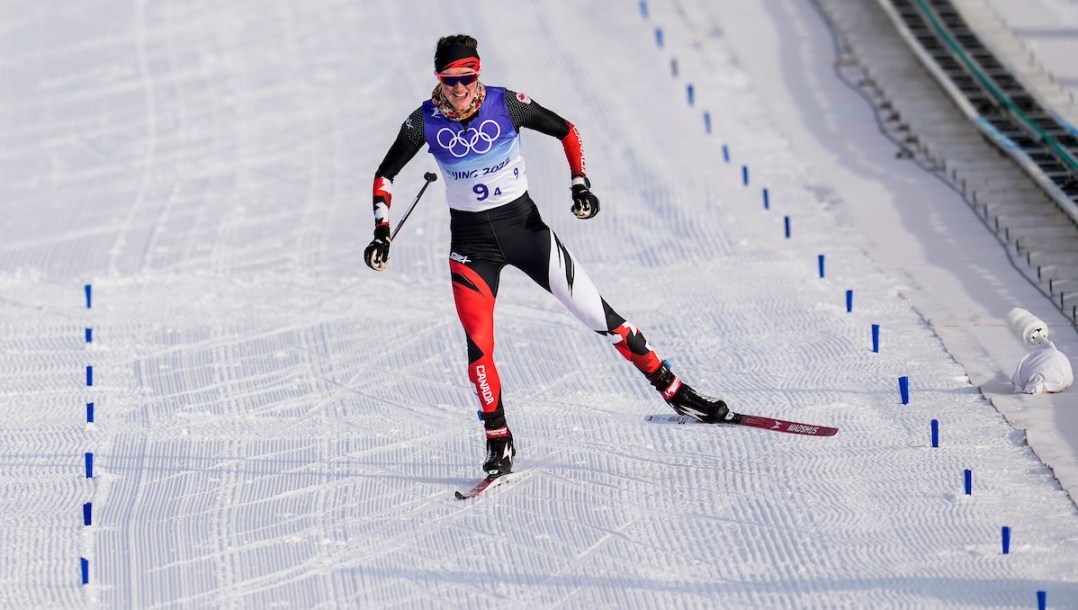 Olivia Bouffard-Nesbitt competes in cross-country skiing.