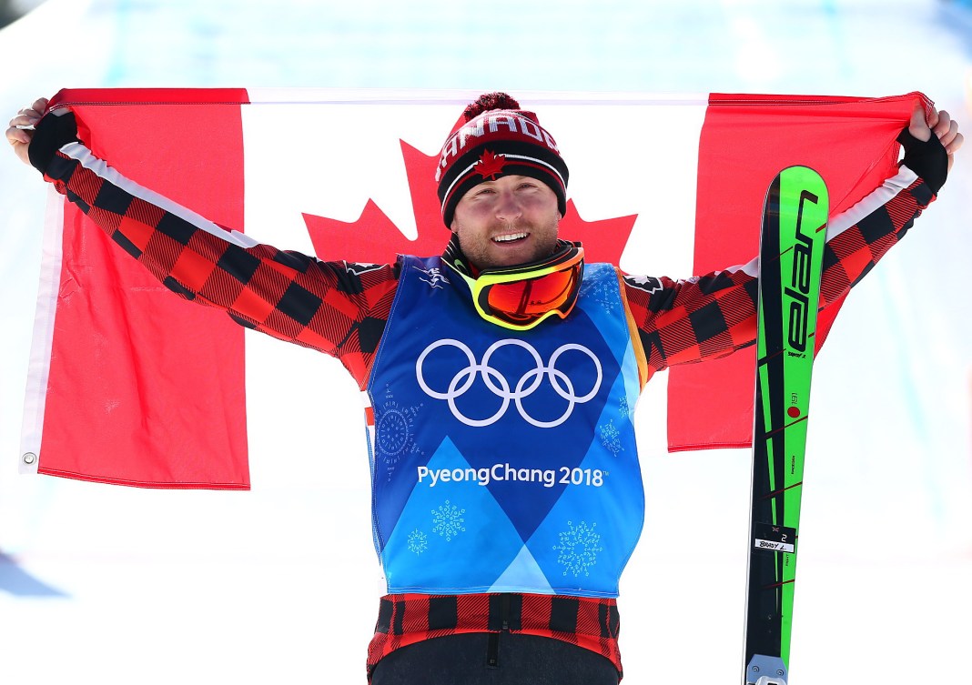 Brady Leman of Canada wins gold in the Men's Ski Cross Final at Phoenix Snow Park during the PyeongChang 2018 Olympic Winter Games in PyeongChang, South Korea on February 21, 2018.