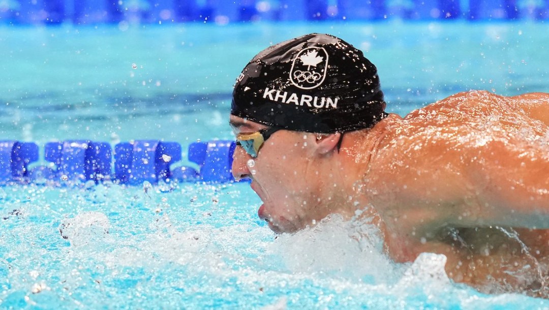 Ilya Kharun swims the men's 200m butterfly