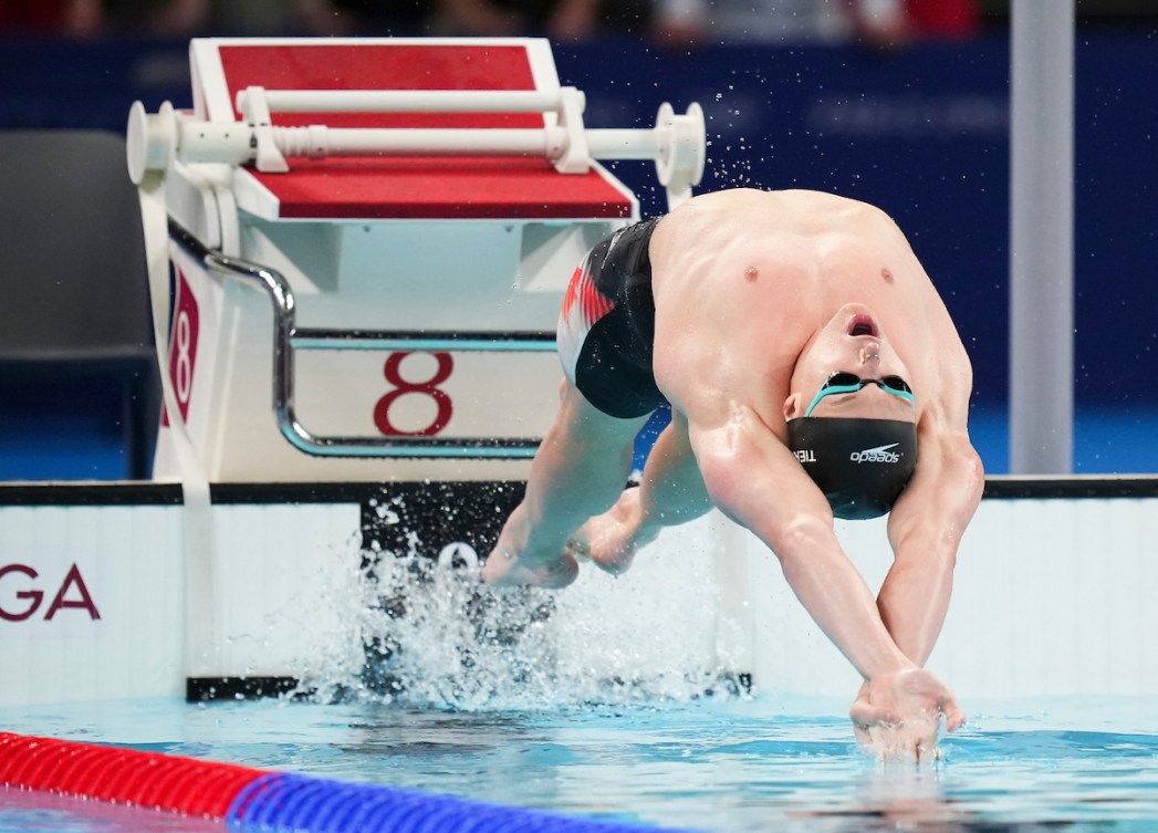 Blake Tierney jumps off the wall