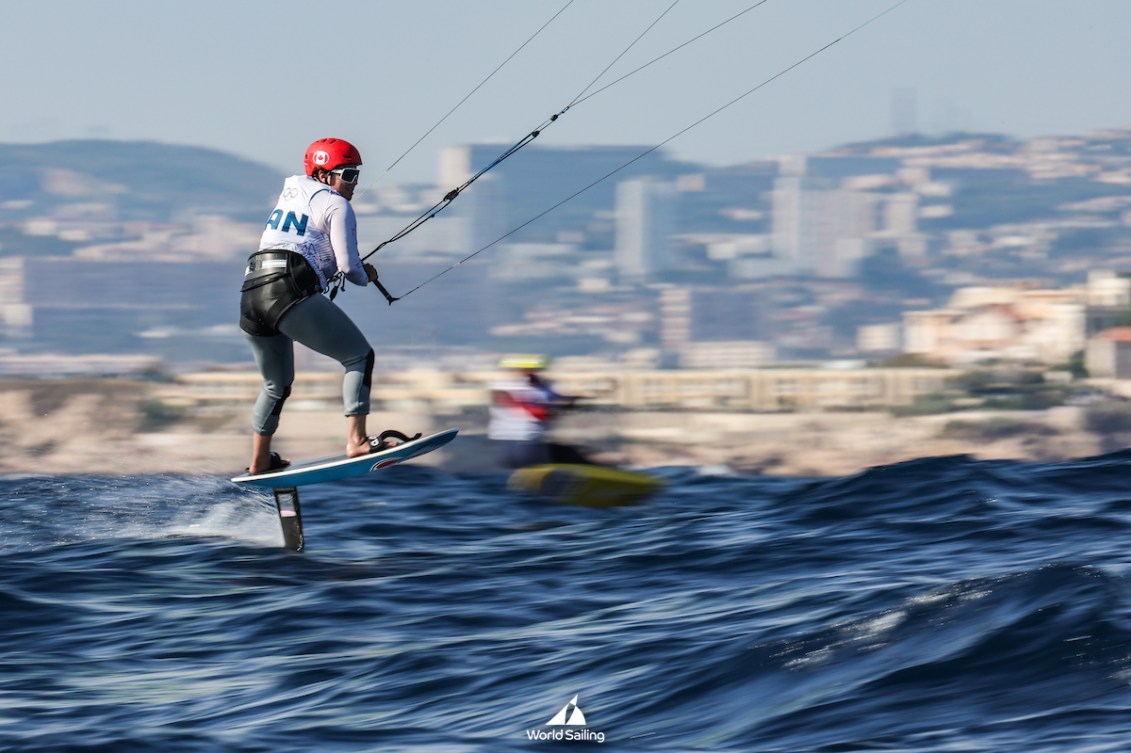 Emily Bugeja kite sailing