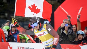 Canada's Reece Howden celebrates his victory