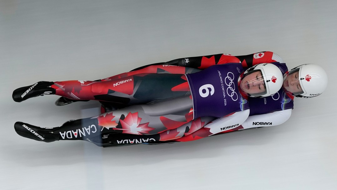 Beattie Podulsky competes in luge.