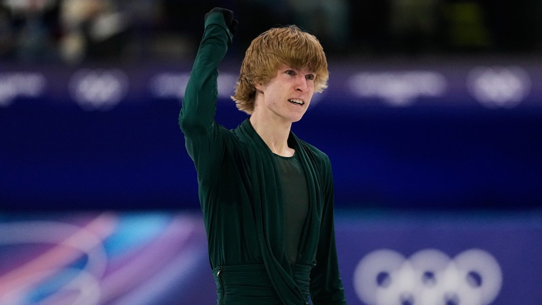 Stephen Gogolev of Canada competes during the men's free skate program