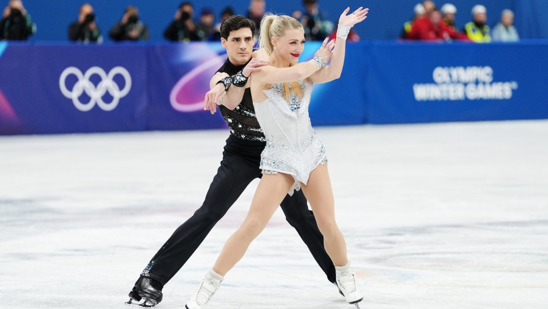 Team Canada’s Piper Gilles and Paul Poirier compete