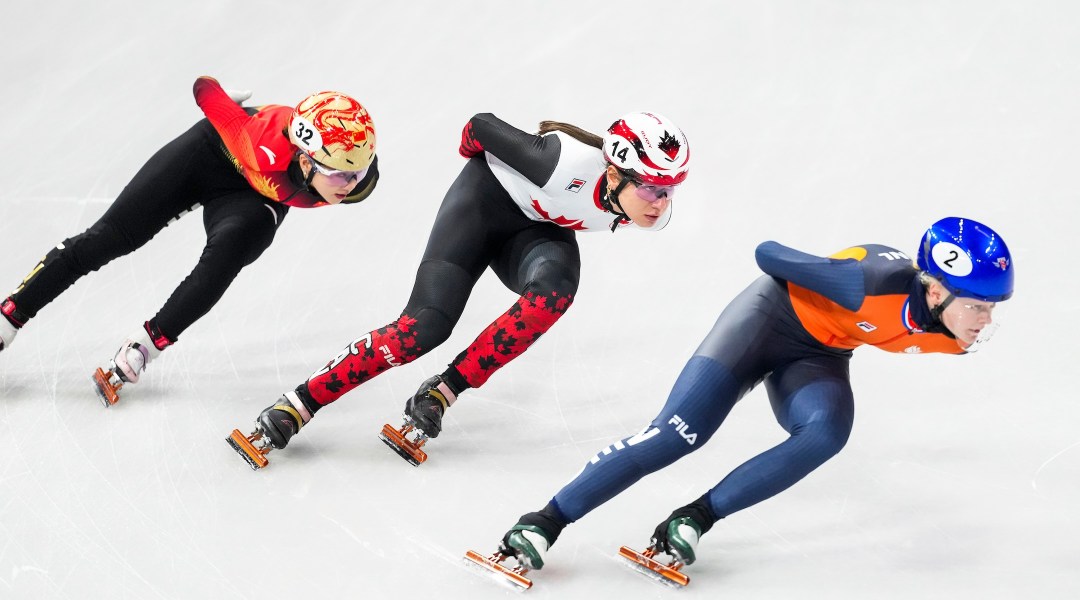 Team Canada’s Courtney Sarault competes in Women’s 1500m Semi Final 2
