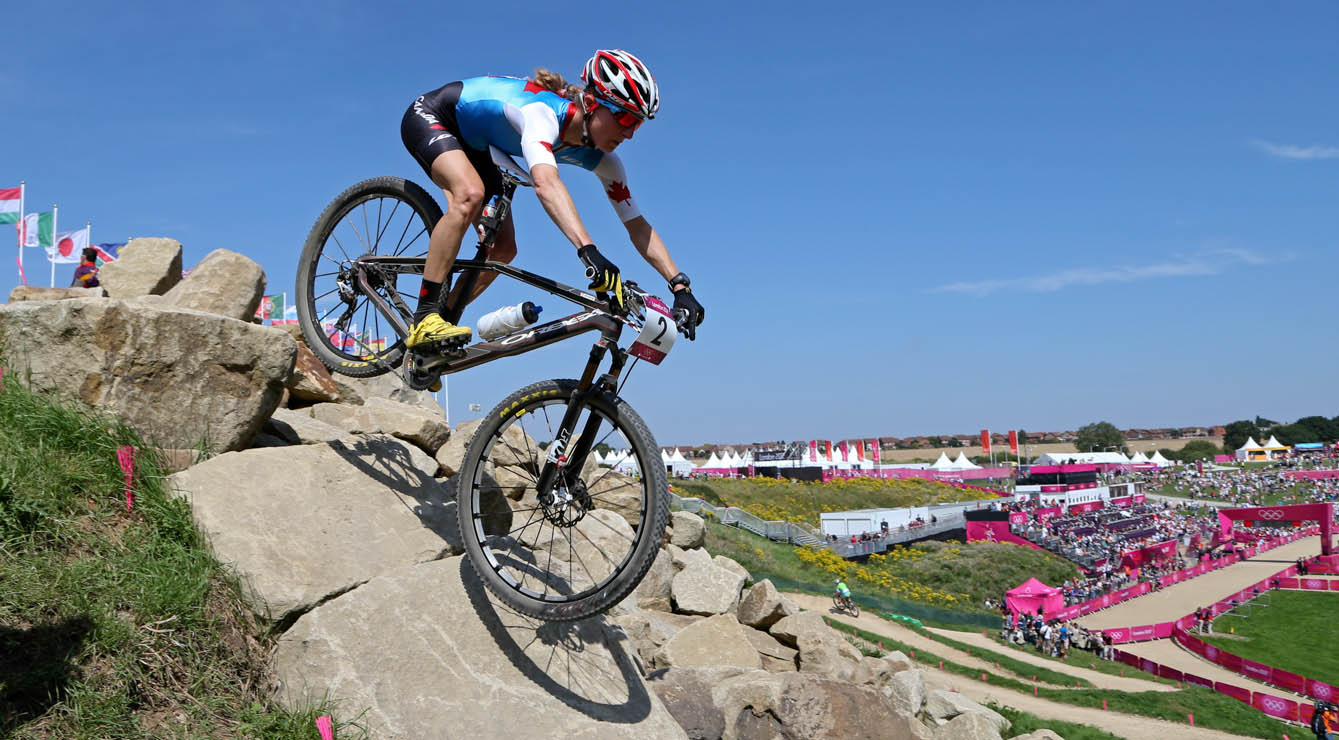 Catharine Pendrel lors des Jeux olympiques de Londres, le 11 août 2012. THE CANADIAN PRESS/HO, COC - Mike Ridewood