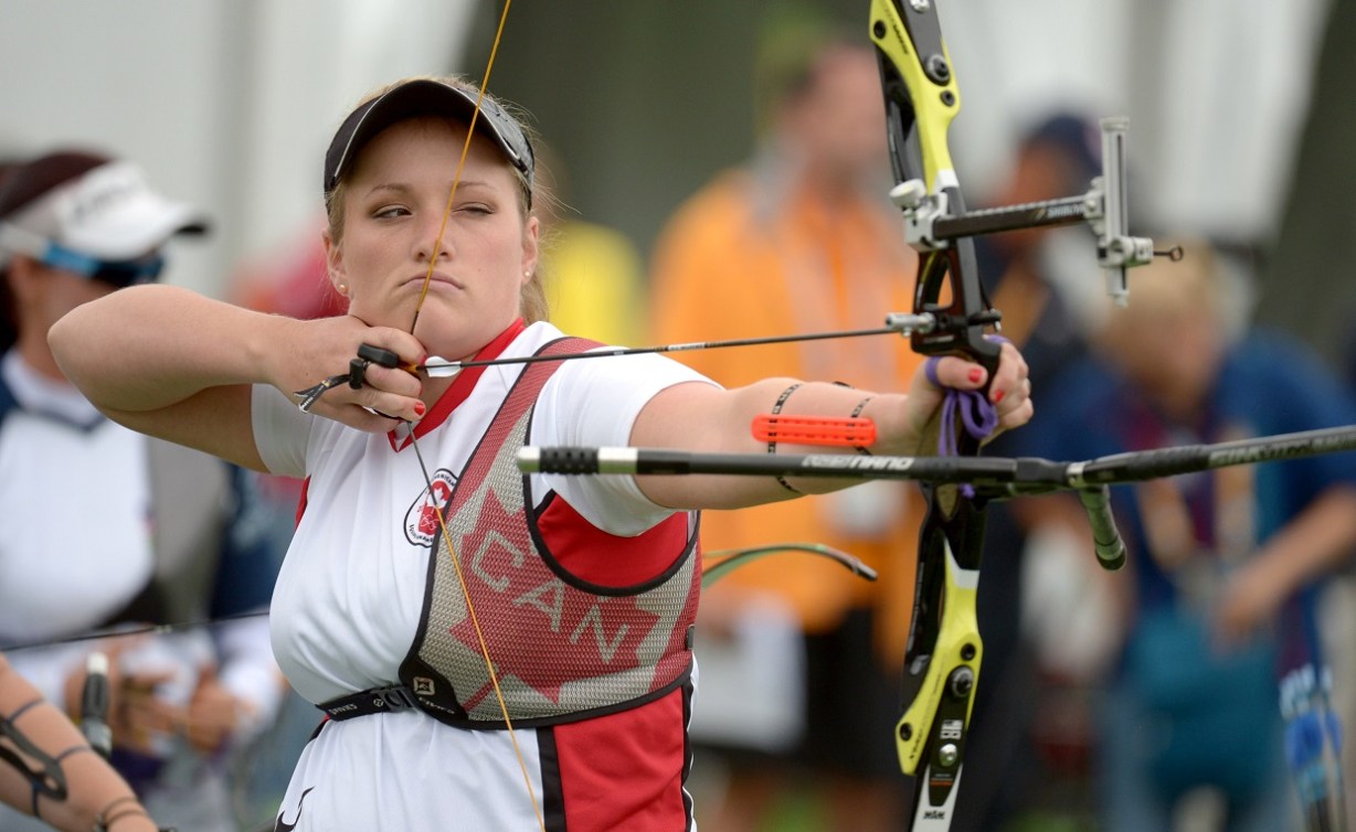 Georcy-Stephanie Thiffeault Picard en action aux Jeux panaméricains de Toronto, en juillet 2015.