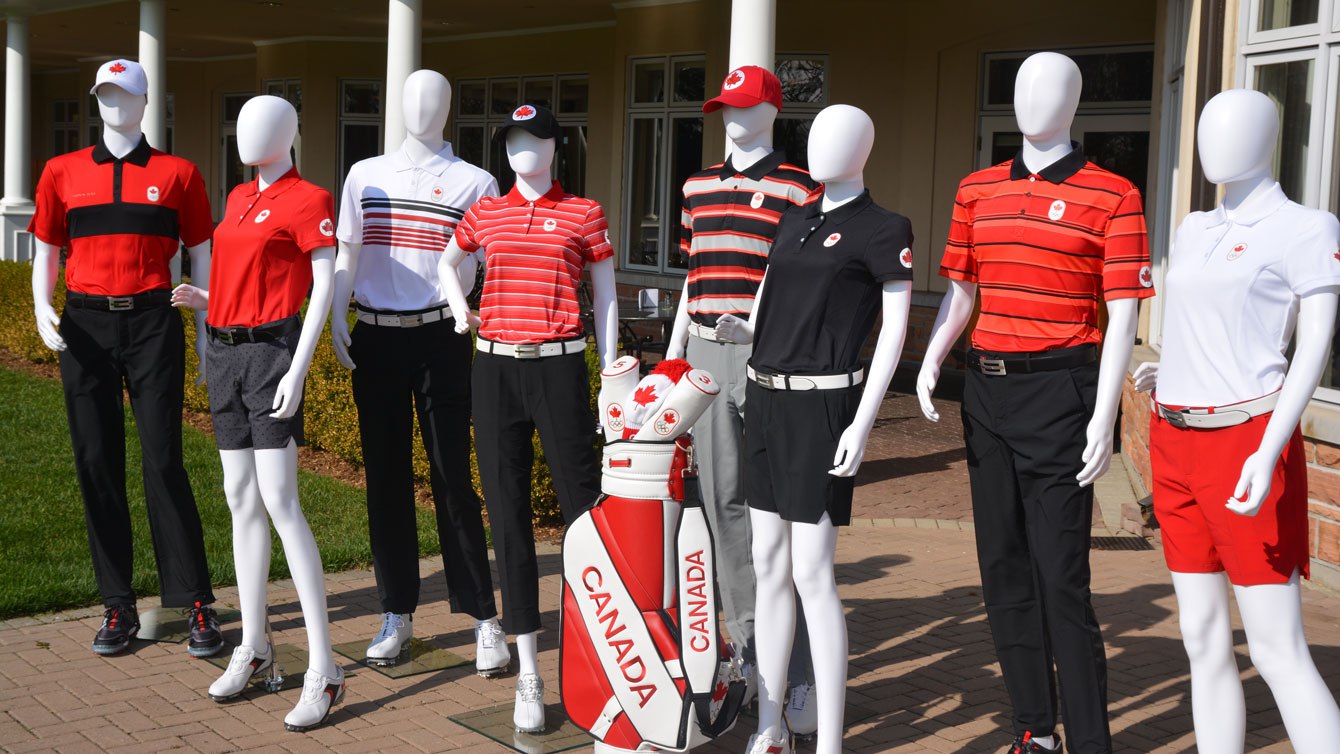 Golf Canada a dévoilé ses uniformes pour Rio 2016 le mercredi 11 mai 2016. (Golf Canada/ Brent Long)