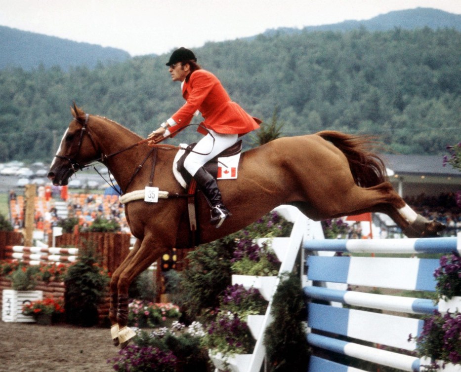 Canada's Michel Vaillancourt rides Branch County in an equestrian eventat the 1976 Montreal Olympic games. (CP PHOTO/ COC/RW) Michel Vaillancourt du Canada monte Branch County aux sports équestres aux Jeux olympiques de Montréal de 1976. (Photo PC/AOC)