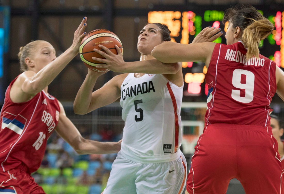 Kia Nurse a livré toute une performance face aux Serbes. 