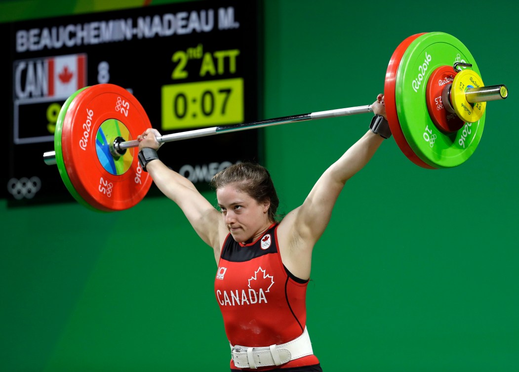 Marie-Ève Beauchemin-Nadeau a soulevé une charge cumulative de 228 kg mercredi à Rio. 