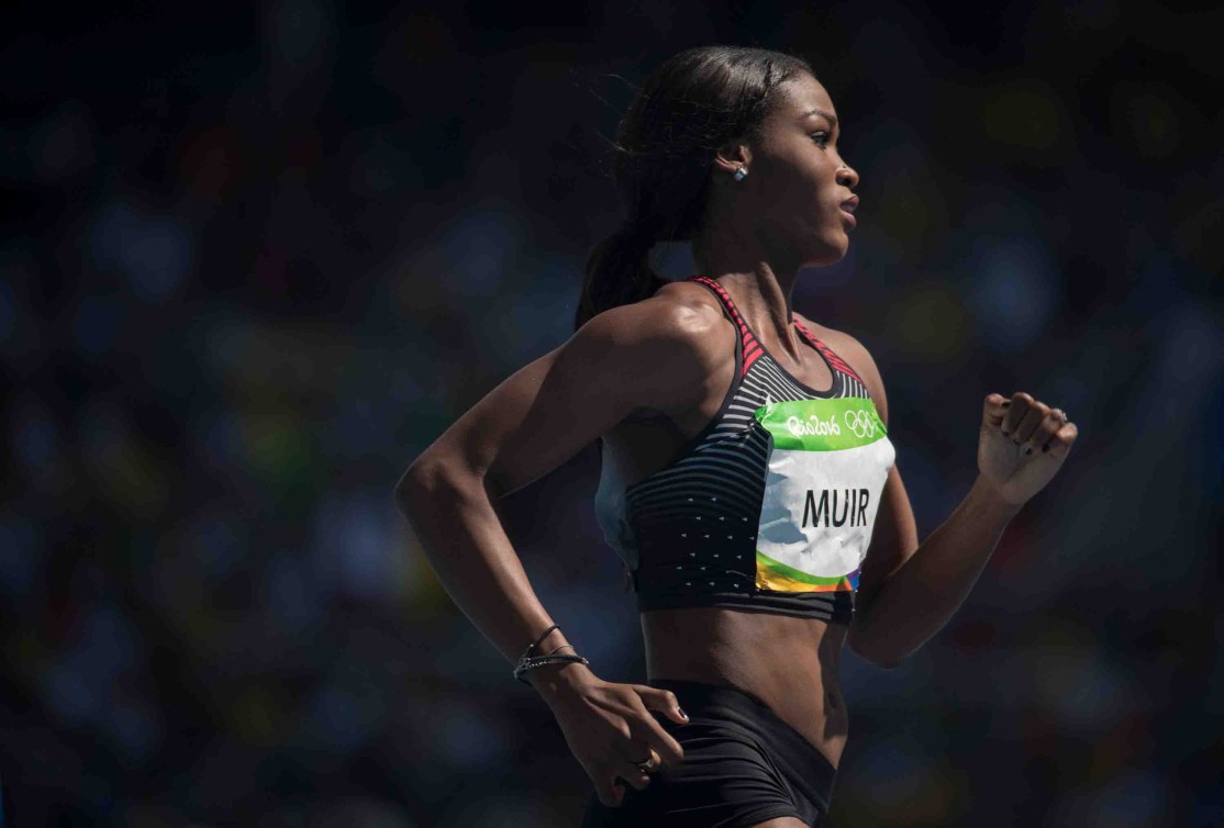 Carline Muir a accédé à la ronde suivante au 400 m (COC Photo Jason Ransom).