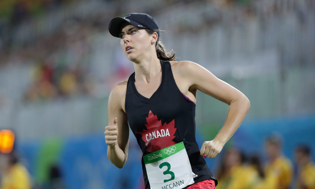 Melanie McCann, pendant l'épreuve combinée du pentathlon moderne, le 19 août 2016 à Rio. COC Jason Ransom
