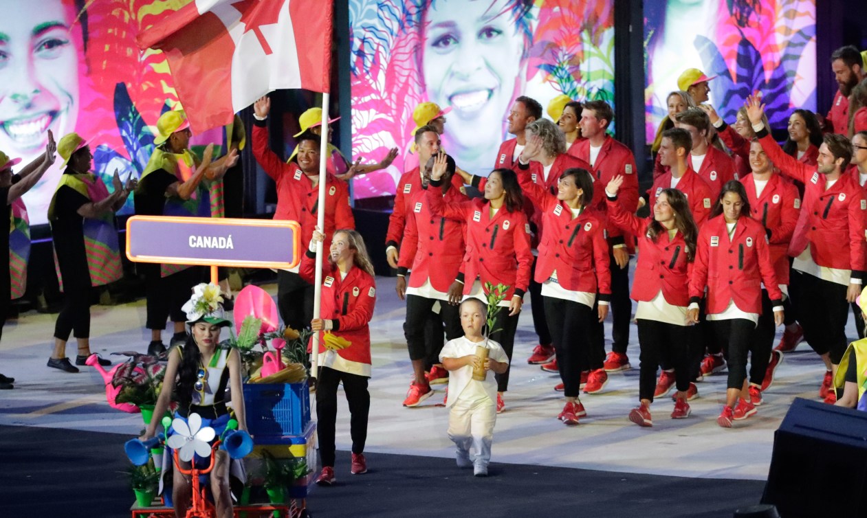 Rosie MacLennan a ouvert la marche pour les Canadiens.