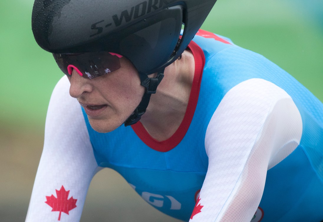 Tara Whitten a obtenu le meilleur résultat canadien mercredi au contre-la-montre (COC Photo/Jason Ransom).
