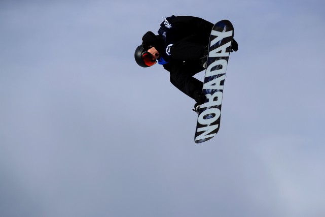 Le planchiste Max Parrot a remporté les grands honneurs de l'épreuve masculine de slopestyle du Dew Tour au Colorado. (Photo : Sean M. Haffey, AFP)