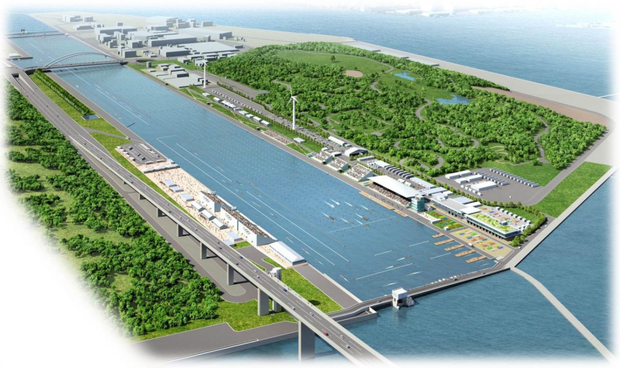 Canal de Sea Forest (Images simulées en mai 2016 - gouvernement métropolitain de Tokyo)