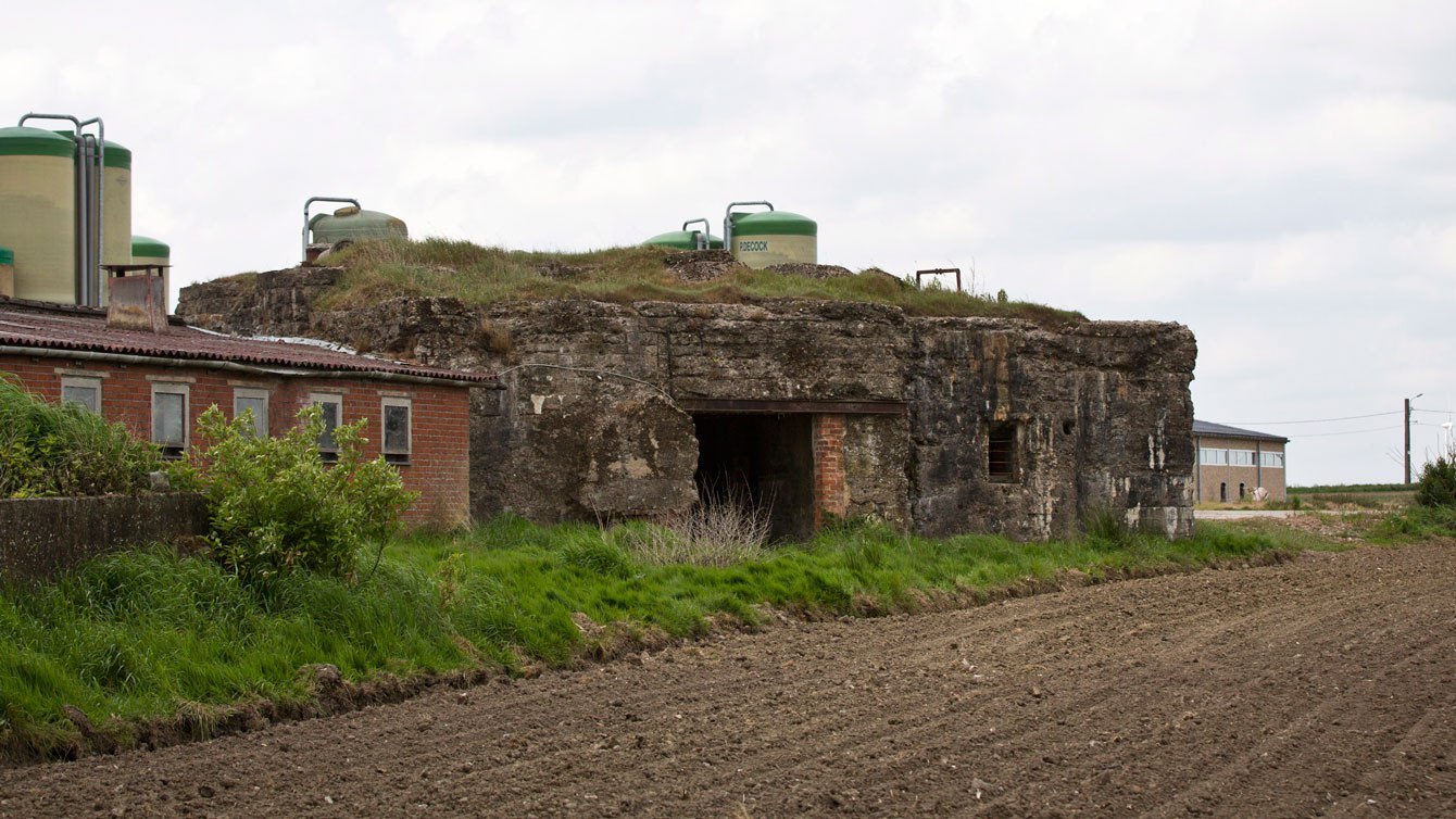 Le bunker de la Première Guerre mondiale connu sous le nom de « Villa Cheddar » à Saint-Julien, en Belgique.