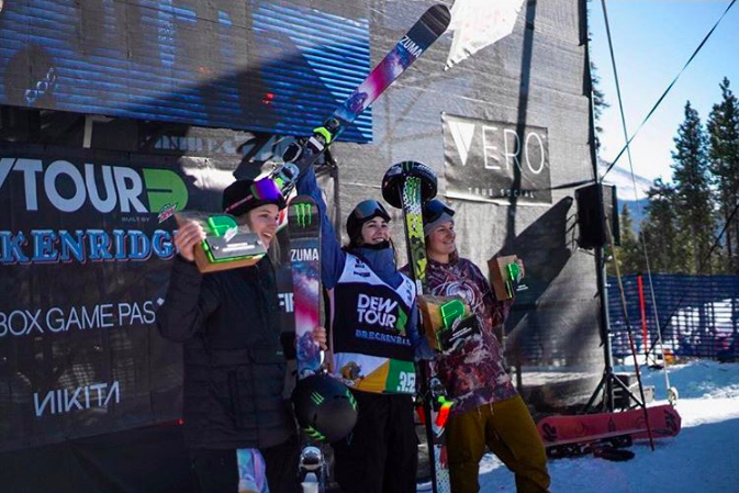 Les trois médaillées sur le podium