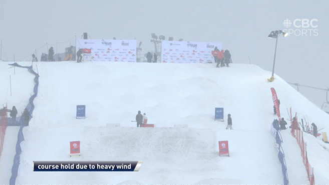 Capture d'écran de la diffusion de la course par CBC